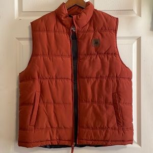 Field and Stream Orange Puffer Vest Like new condition!